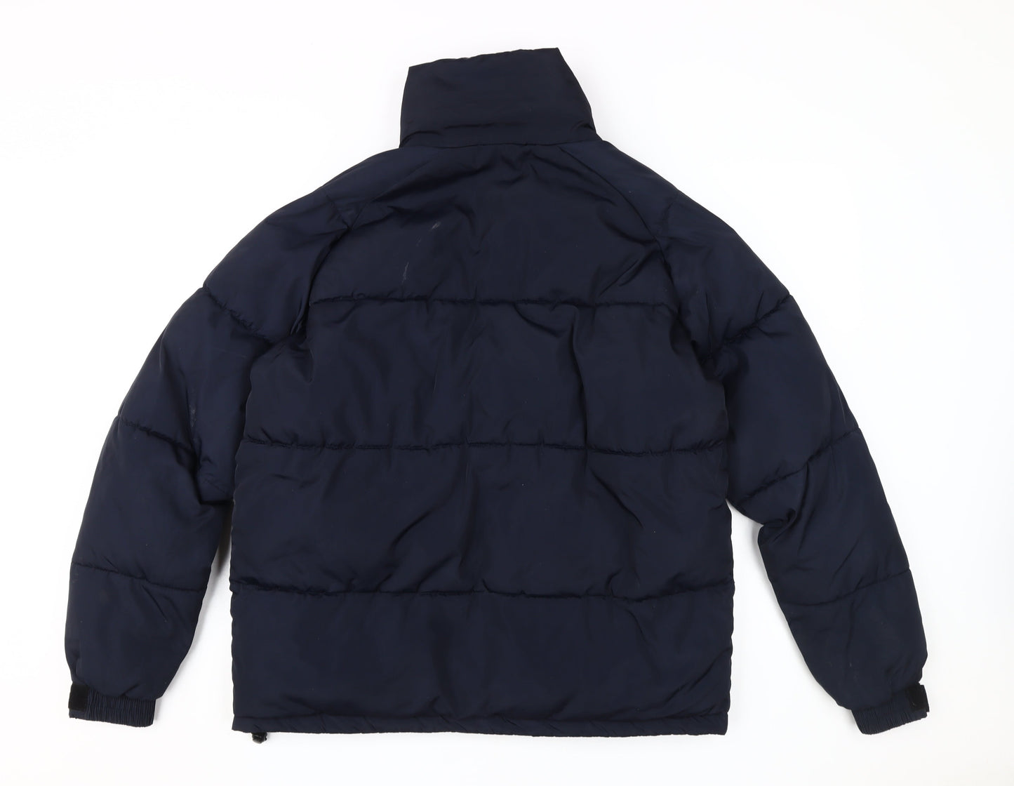 River Island Men's Blue Puffer Jacket Size S