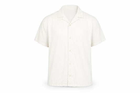 Wear London Men's White Short Sleeve Button-Up Shirt L