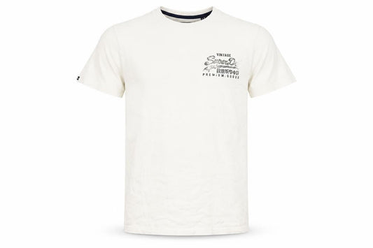 Superdry Men's White Vintage Logo T-Shirt, Size S