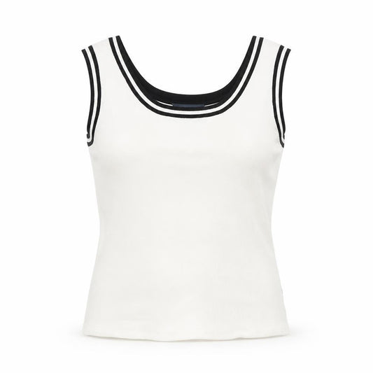 Australian Women's White Tank Top Size 20 Scoop Neck