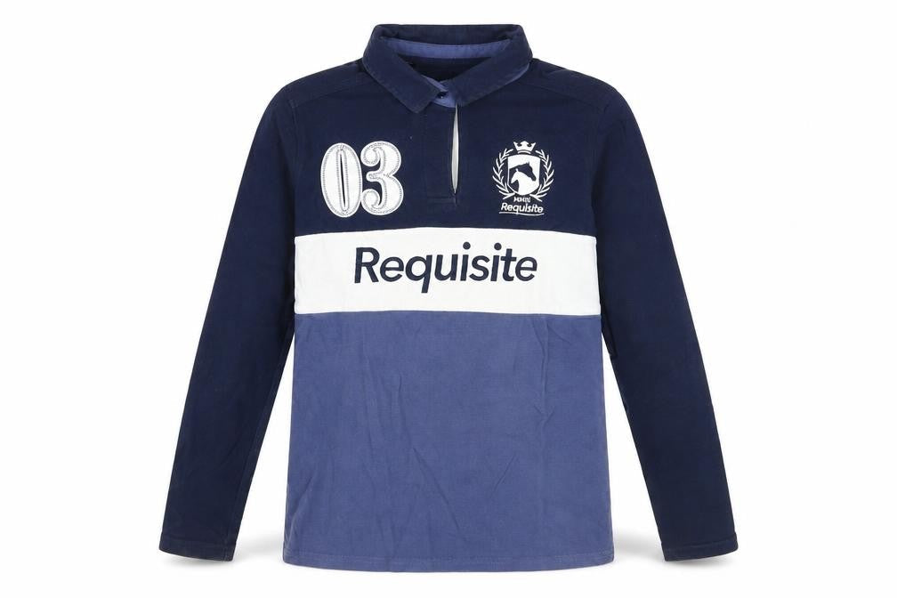 Requisite Boys Blue Colourblock Collared Long Sleeve Shirt