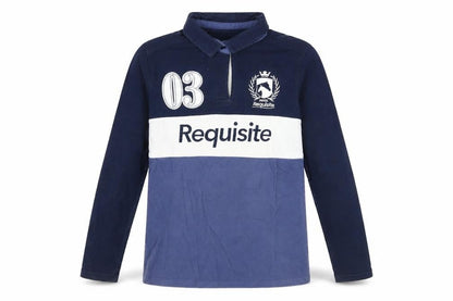 Requisite Boys Blue Colourblock Collared Long Sleeve Shirt