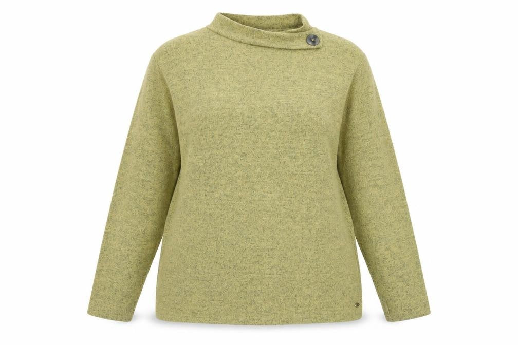 TIGI Women's Green High Neck Pullover Jumper, Size 18