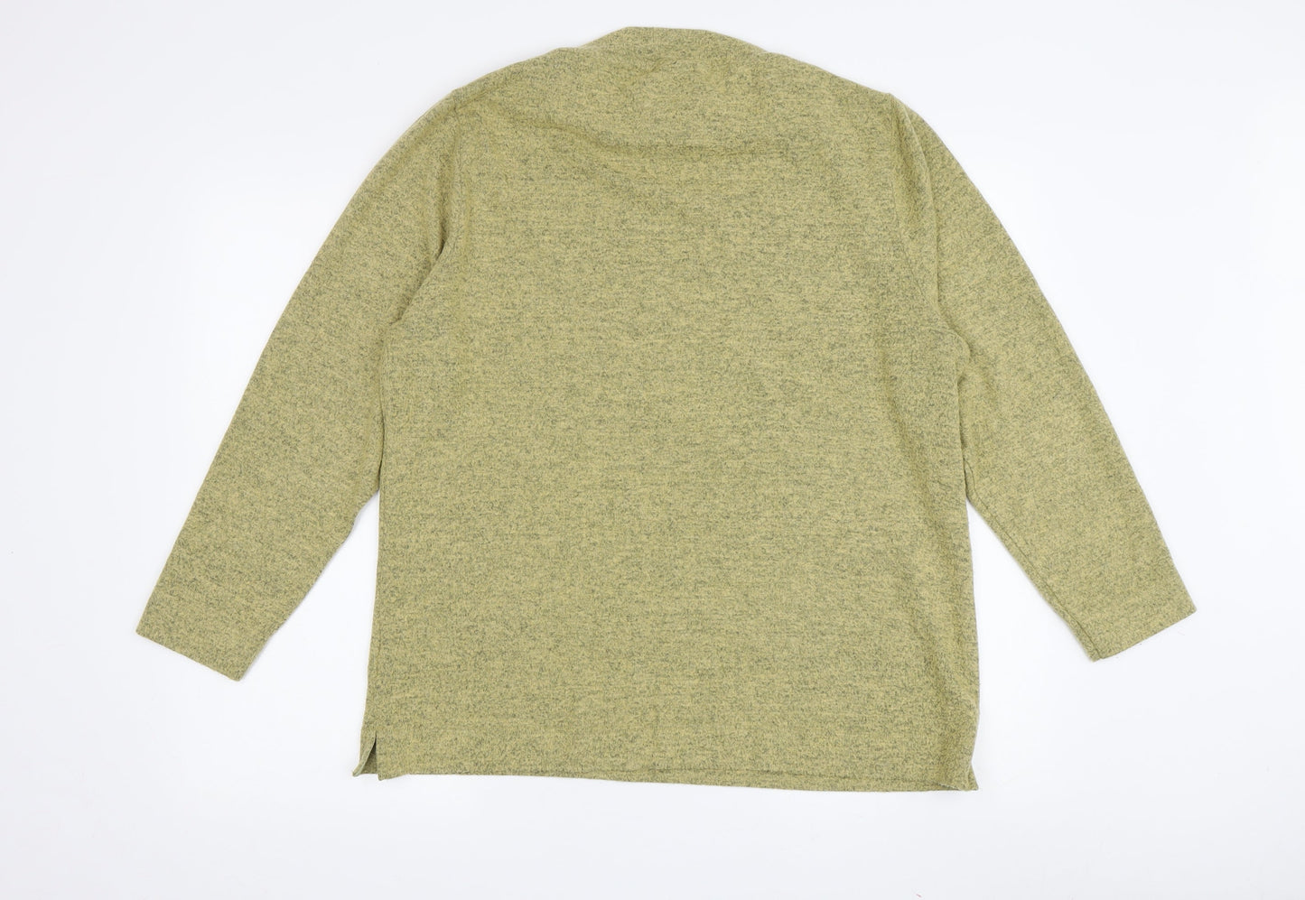TIGI Women's Green High Neck Pullover Jumper, Size 18
