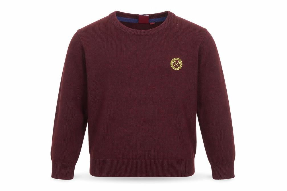 West Ham United Boys Red Pullover Jumper 7-8 Years
