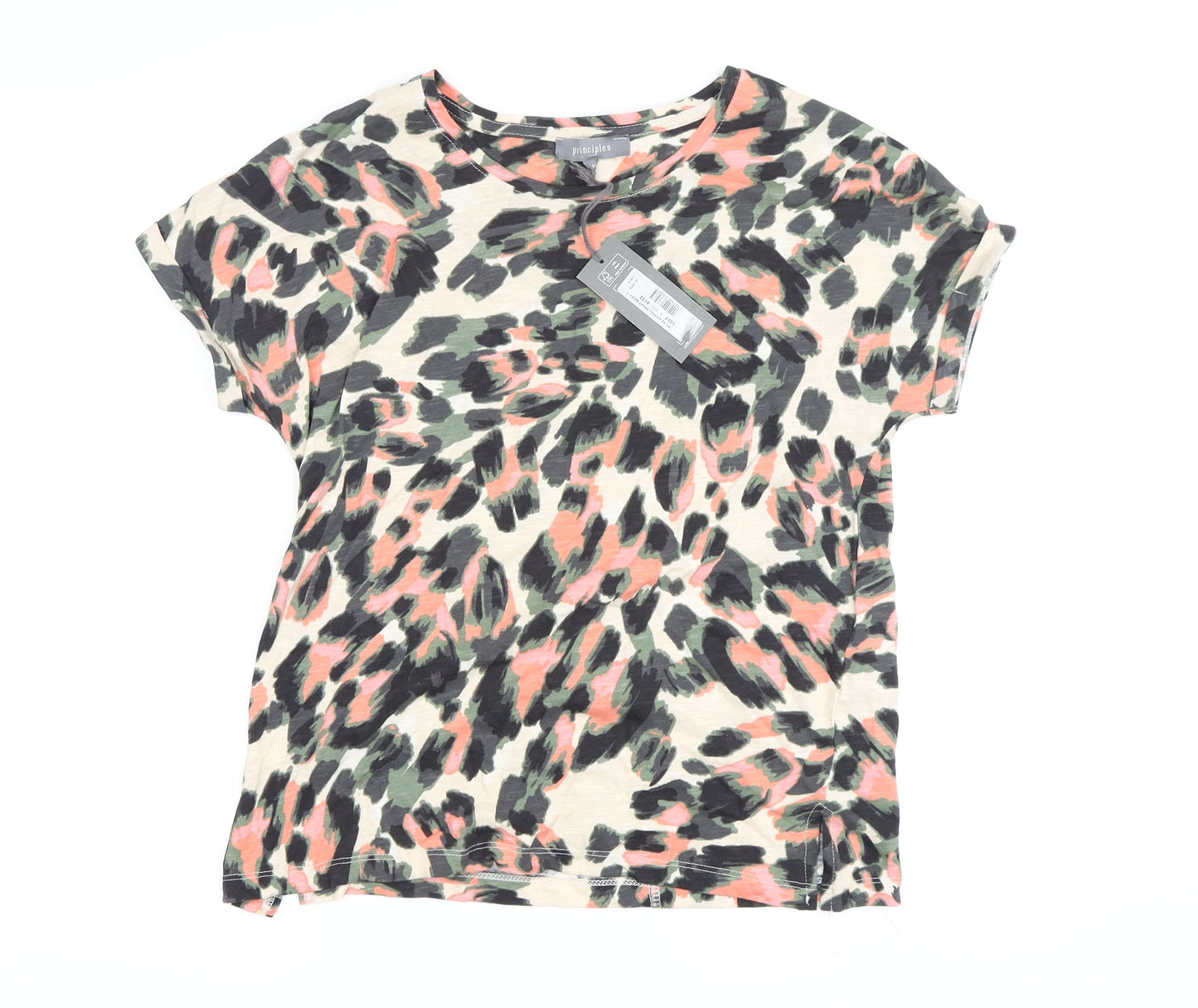 Principles Women's Multicoloured Animal Print T-Shirt Size 10