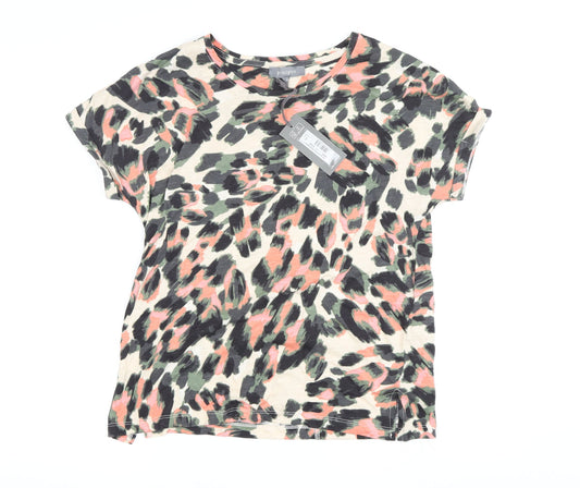Principles Women's Multicoloured Animal Print T-Shirt Size 10
