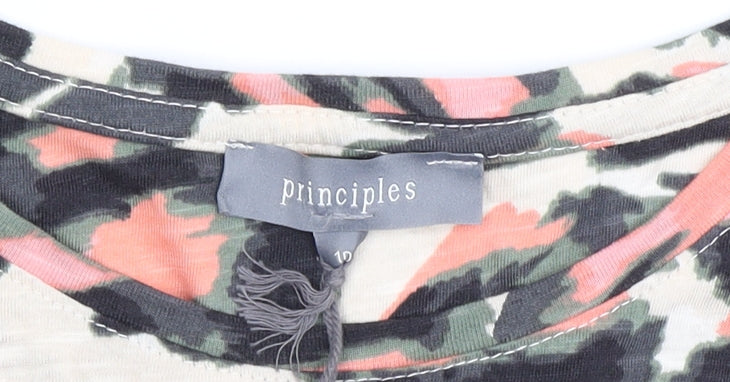 Principles Women's Multicoloured Animal Print T-Shirt Size 10