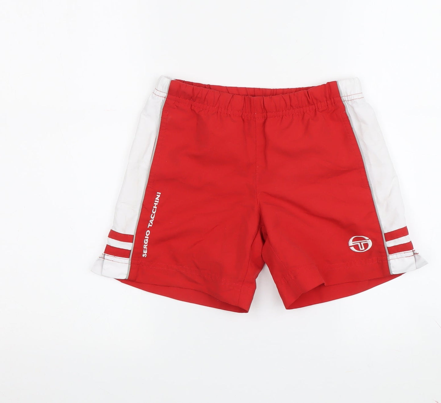 Sergio Tacchini Boys' Red Athletic Shorts XS