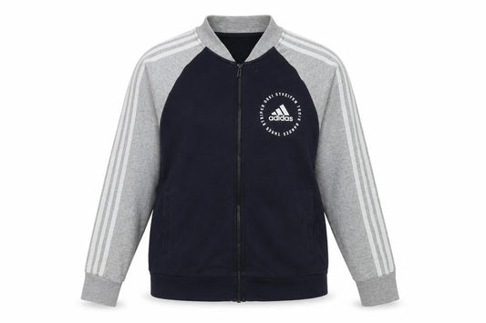 Adidas Women's Blue/Grey Full Zip Sweatshirt Size M