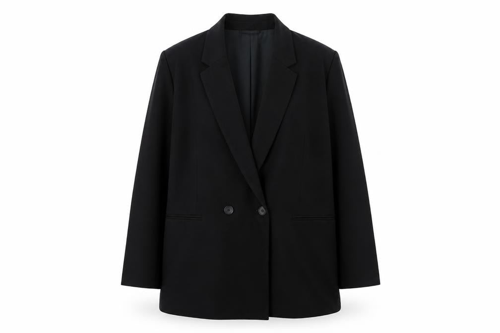 H&M Women's Black Regular Fit Blazer L
