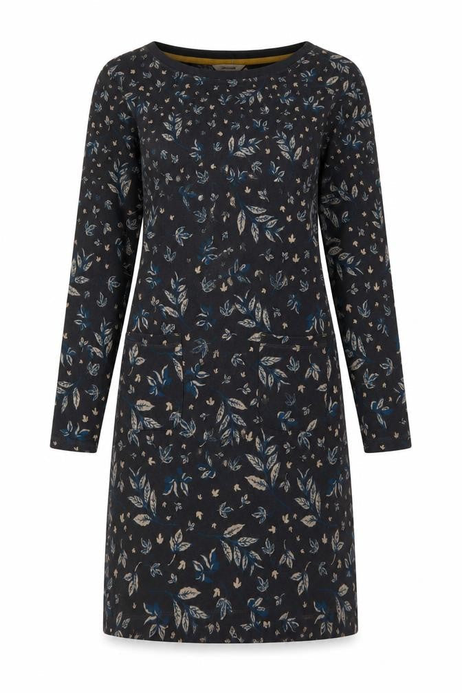 White Stuff Women’s Black Floral Shift Dress, Size 10