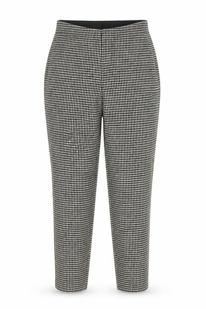 H&M Women's Black Herringbone Trousers, Size M