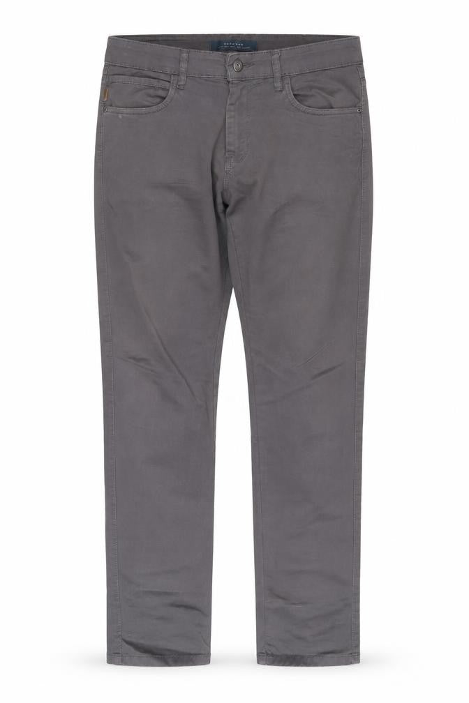 Zara Men Grey Slim Fit Chino Trousers, Size 40