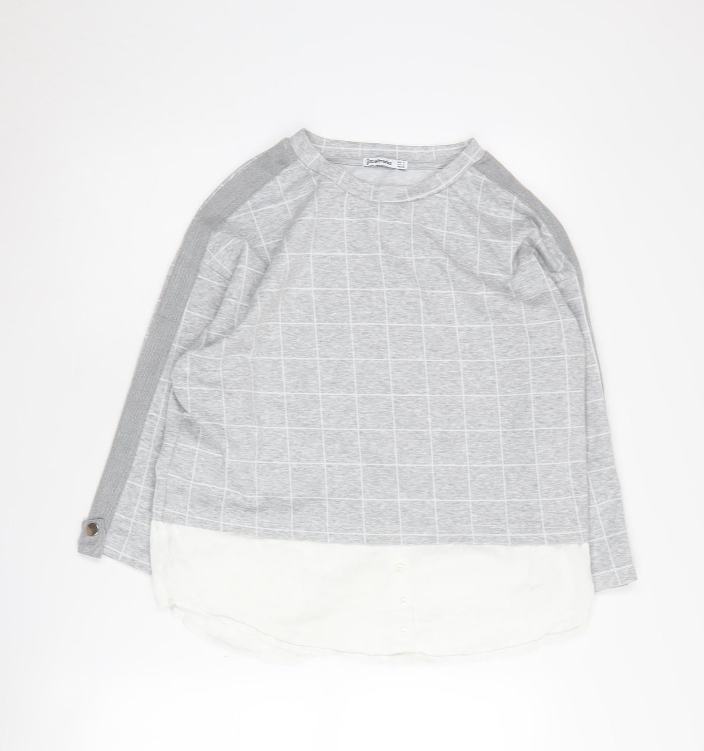 Stradivarius Women's Grey Pullover Jumper Size 12