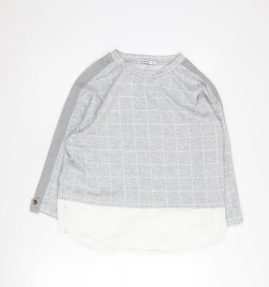 Stradivarius Women's Grey Pullover Jumper Size 12