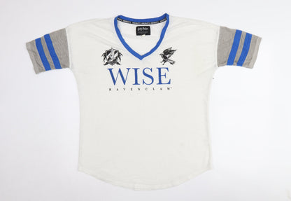 Harry Womens Potter White Ravenclaw T-Shirt L