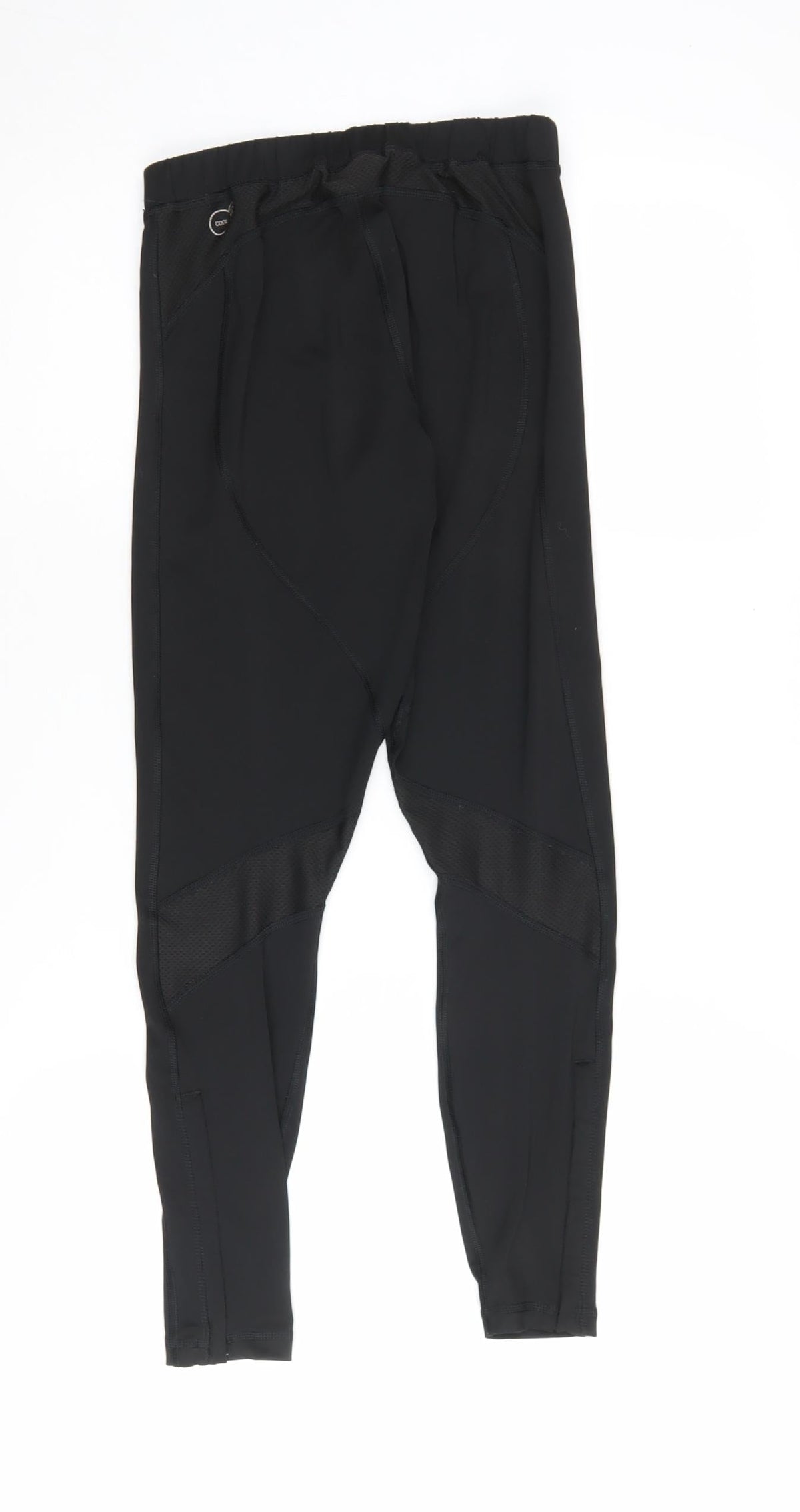 Back view of Puma Women's Black Gym Leggings, size 12, Elastic Waist
