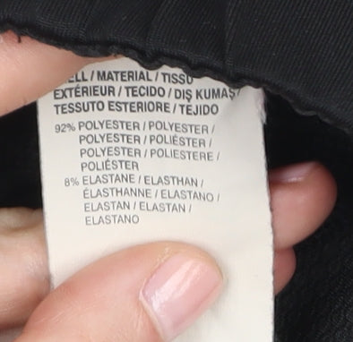 Close-up detail of Puma Women's Black Gym Leggings, size 12, Elastic Waist