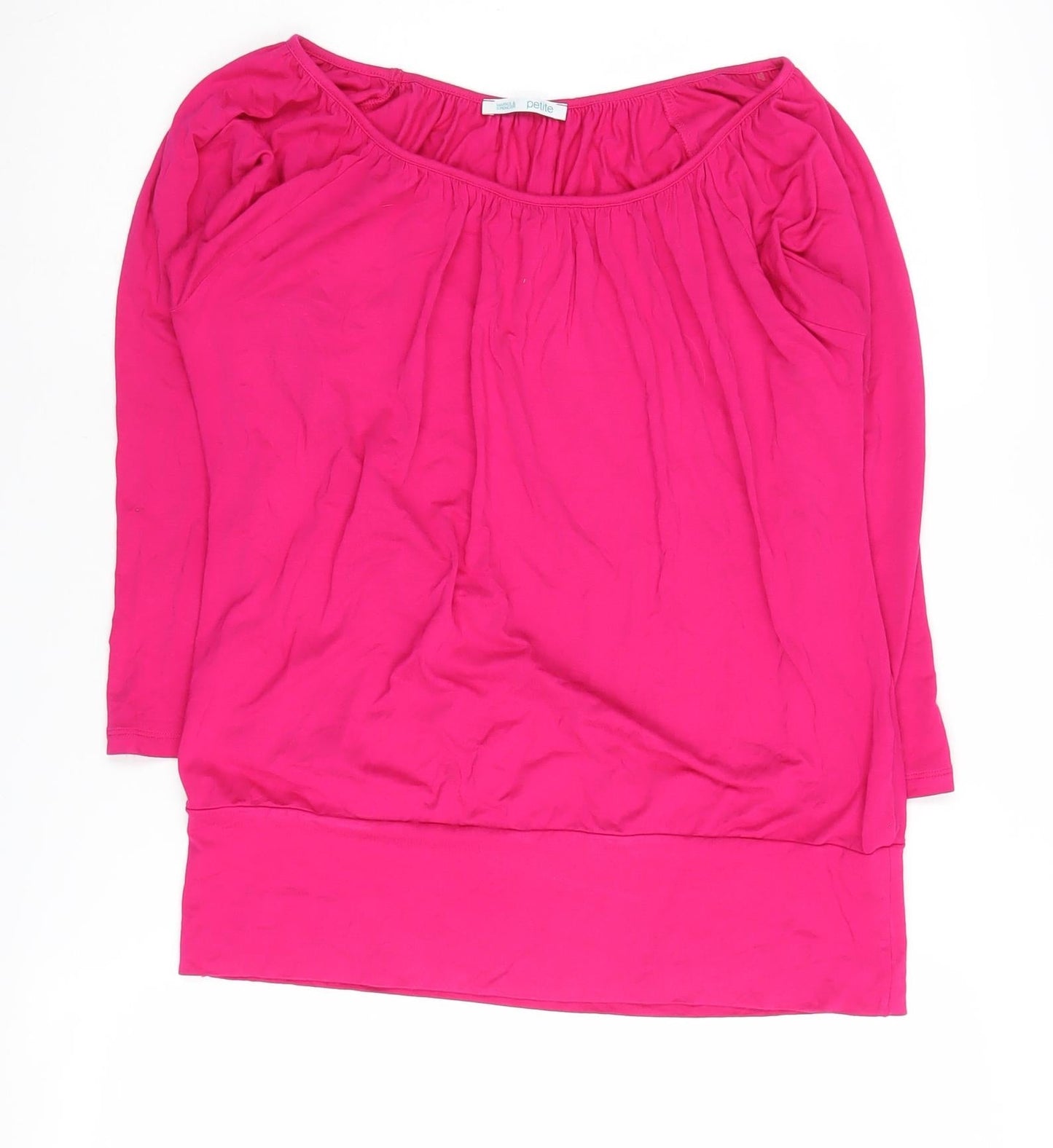 Marks and Spencer Women's Pink Blouse, Size 14 Petite