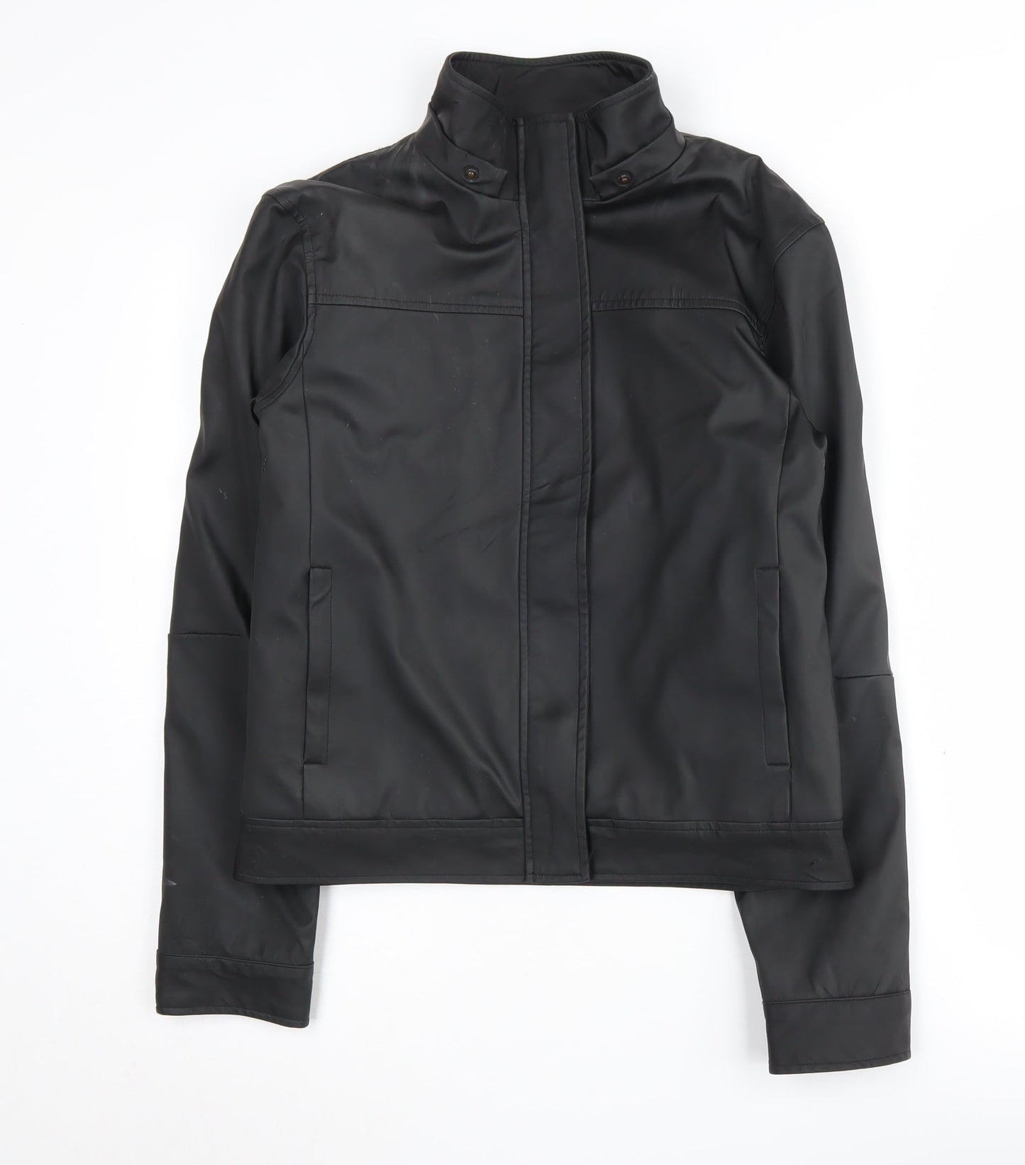 New Look Women's Black Motorcycle Jacket Size 10