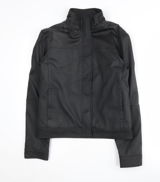 New Look Women's Black Motorcycle Jacket Size 10