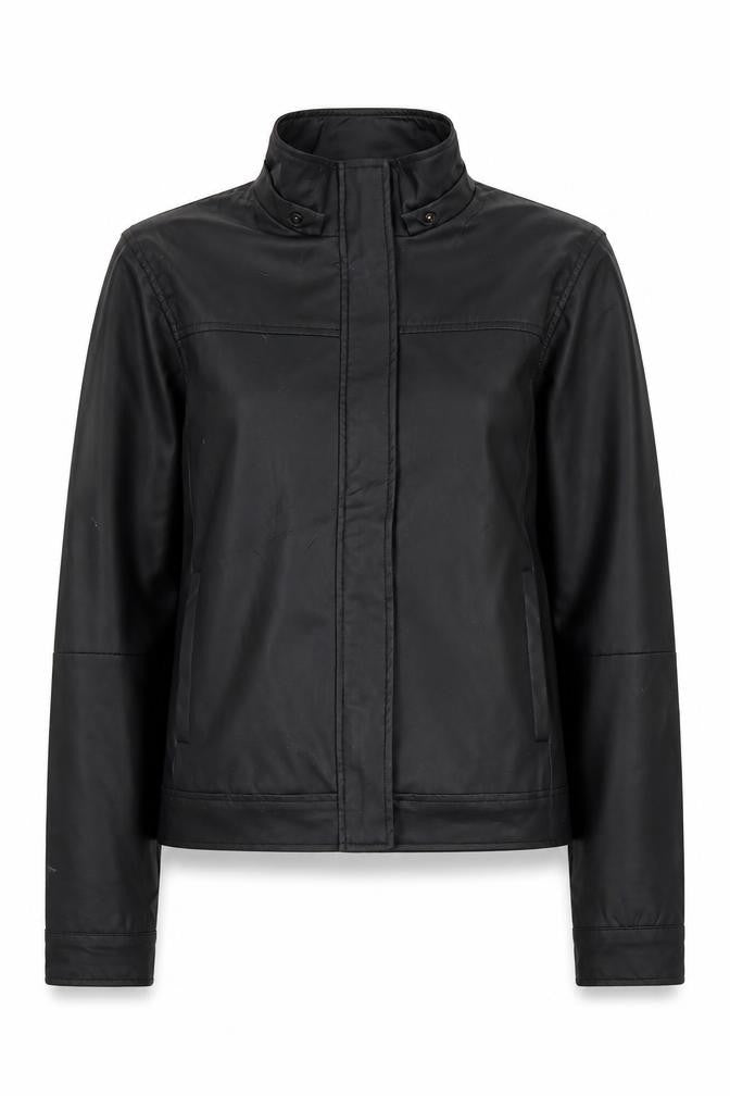 New Look Women's Black Motorcycle Jacket Size 10