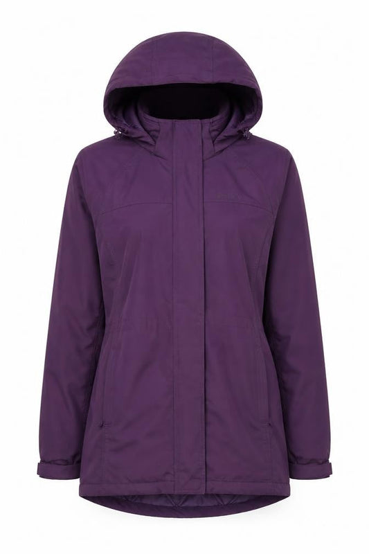Mountain Warehouse Women's Purple Hooded XL Windproof Jacket