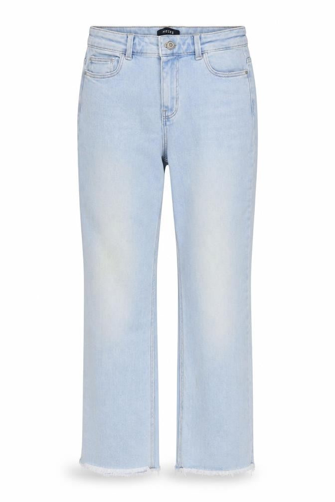 Pieces Women's Medium Blue Straight Jeans