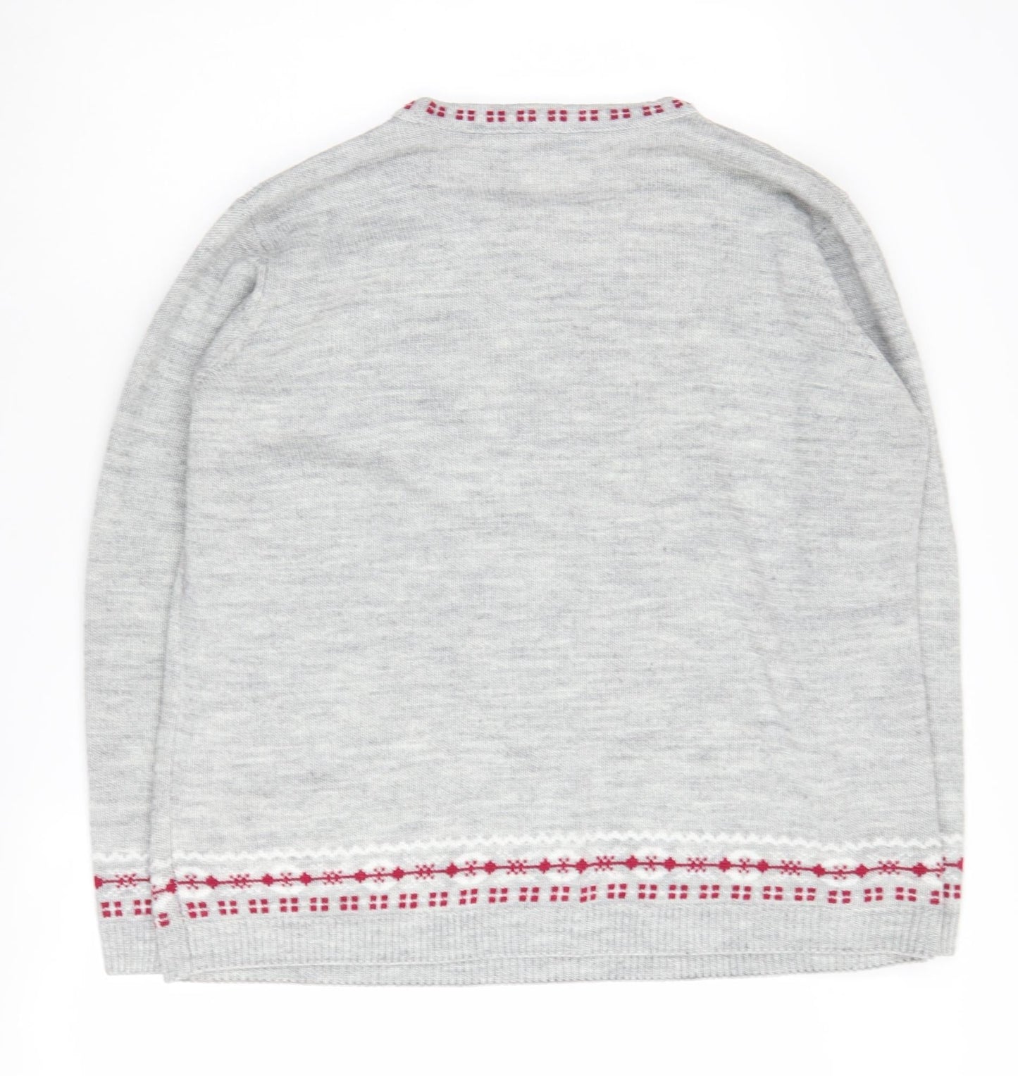 Isle Women's Grey Polar Bear XL Pullover Jumper