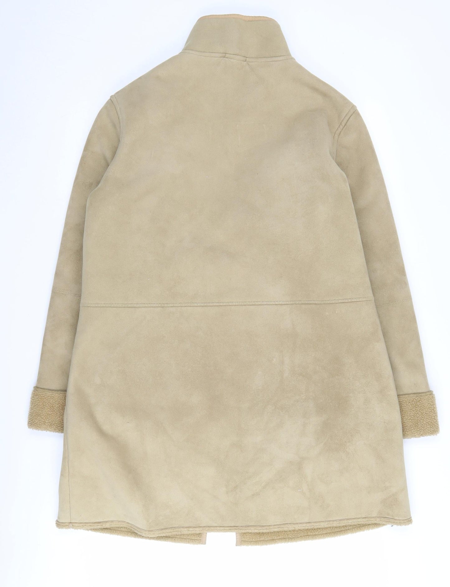 Next Beige Women's Mid-Length Zip Coat UK 14