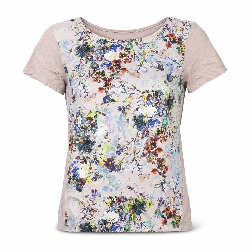Warehouse Women’s Multicoloured Floral T-Shirt, Size 8
