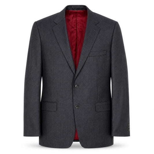 Magee Men's Grey Blazer, Size 42R, Wool, Two-Button