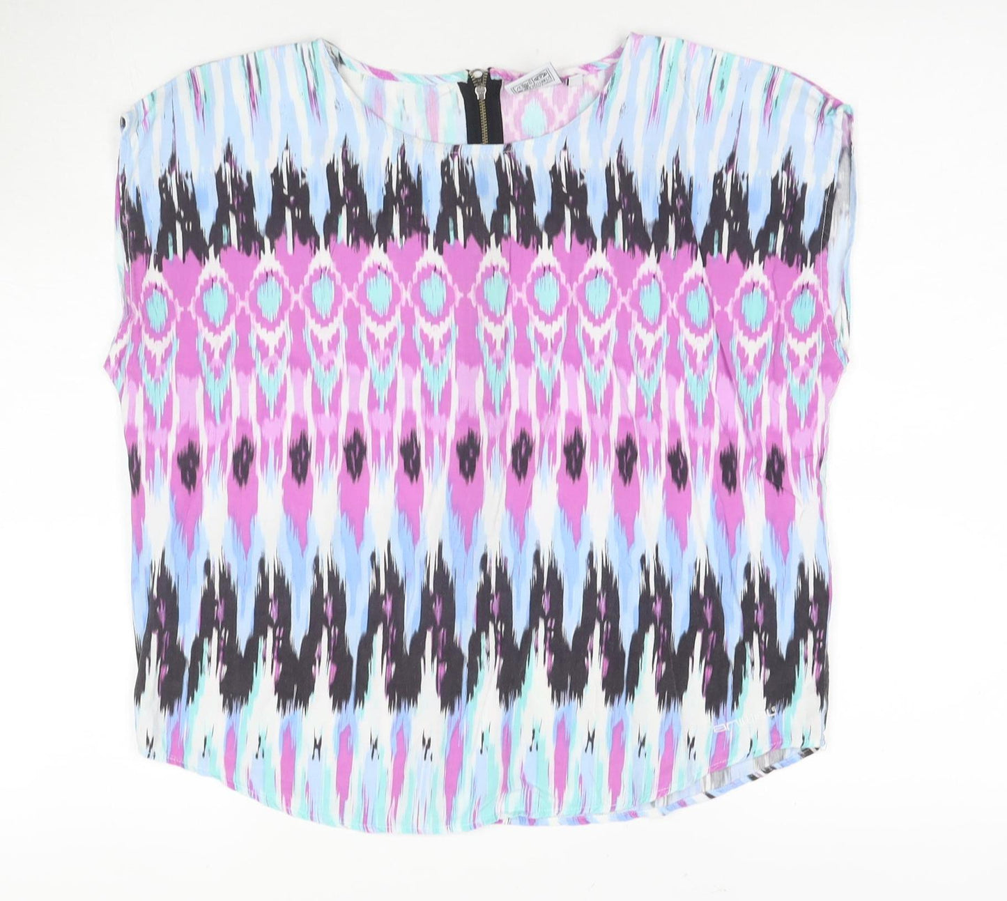 Animal Multicoloured Women's Geometric Sleeveless Top Size 10