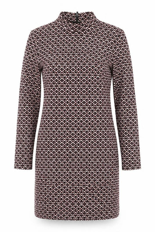 Topshop Women's Geometric Sheath Dress Size 14 Multicoloured