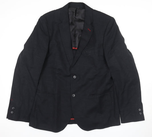 Ascot Men's Black Suit Jacket - Size 40, Formal