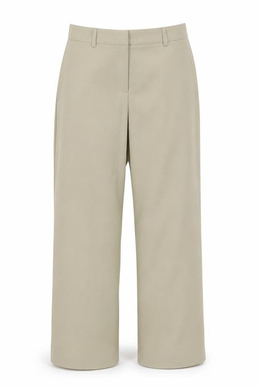 ASOS DESIGN Women's Beige Straight Trousers Size 10