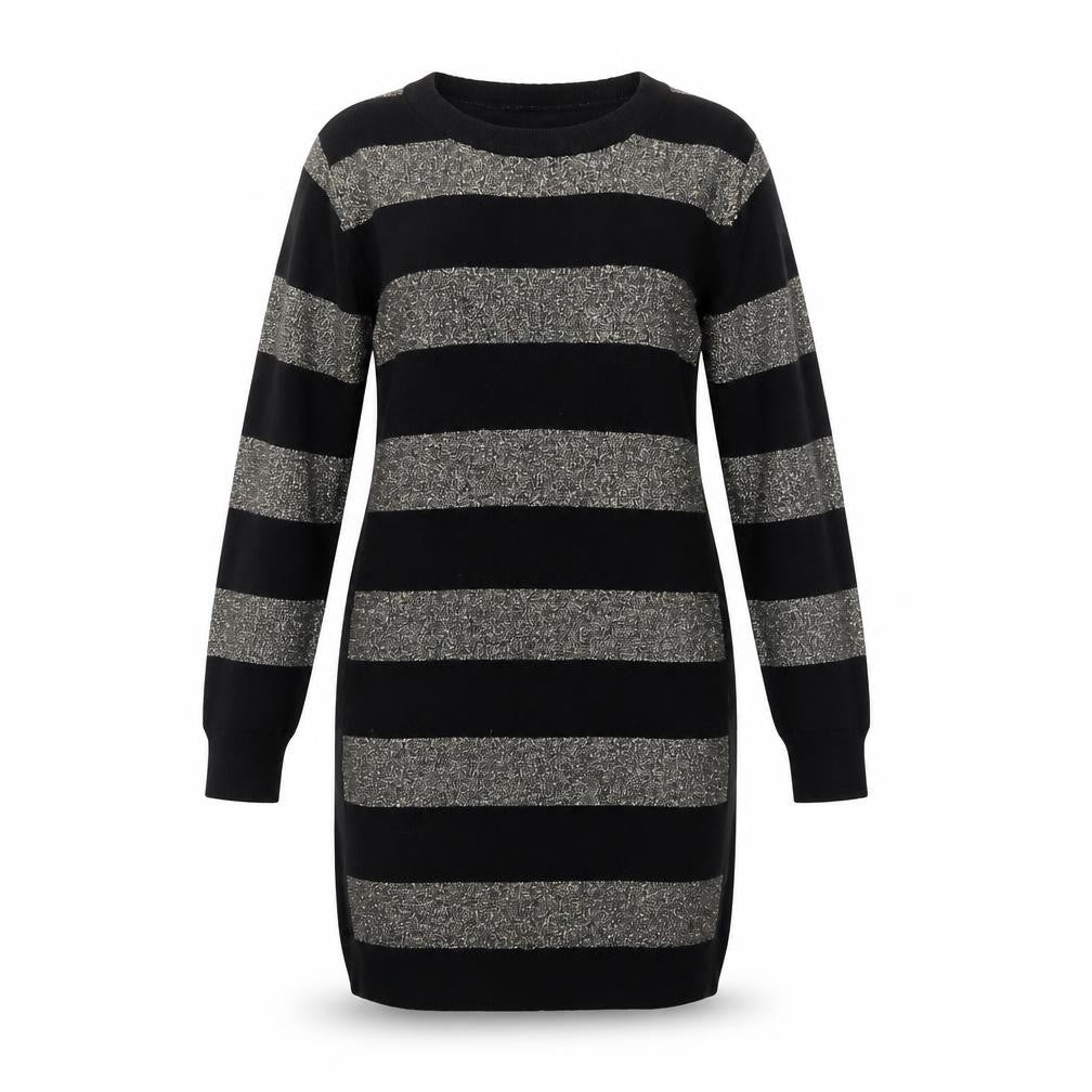 Capsule Women's Black Striped Jumper Dress Size 12