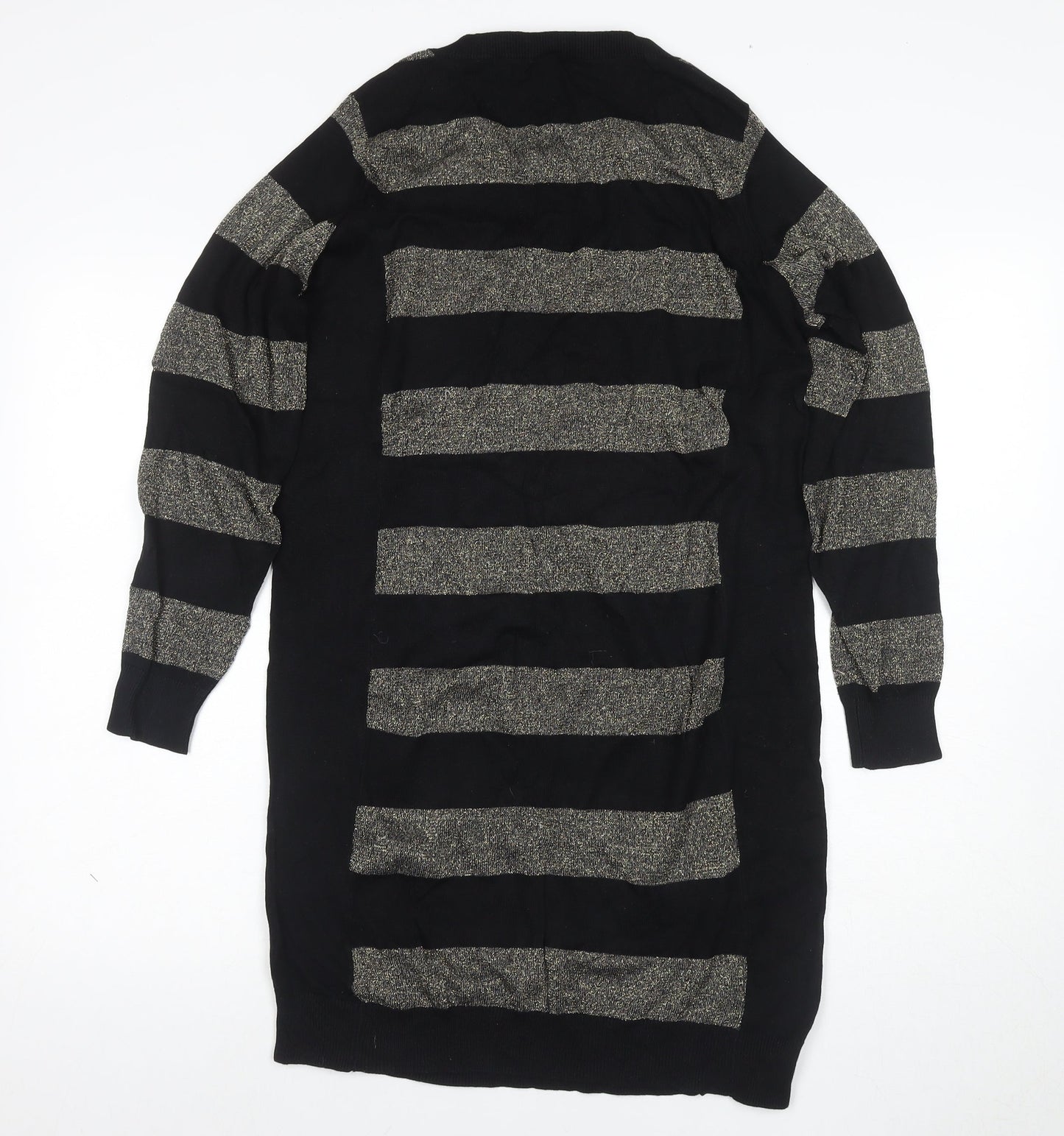 Capsule Women's Black Striped Jumper Dress Size 12