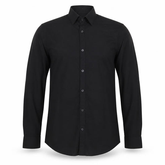 DKNY Men's Black Dress Shirt S, Business Long Sleeve