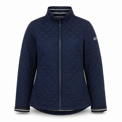 Regatta Women's Blue Quilted Jacket - Size 10, Full Zip