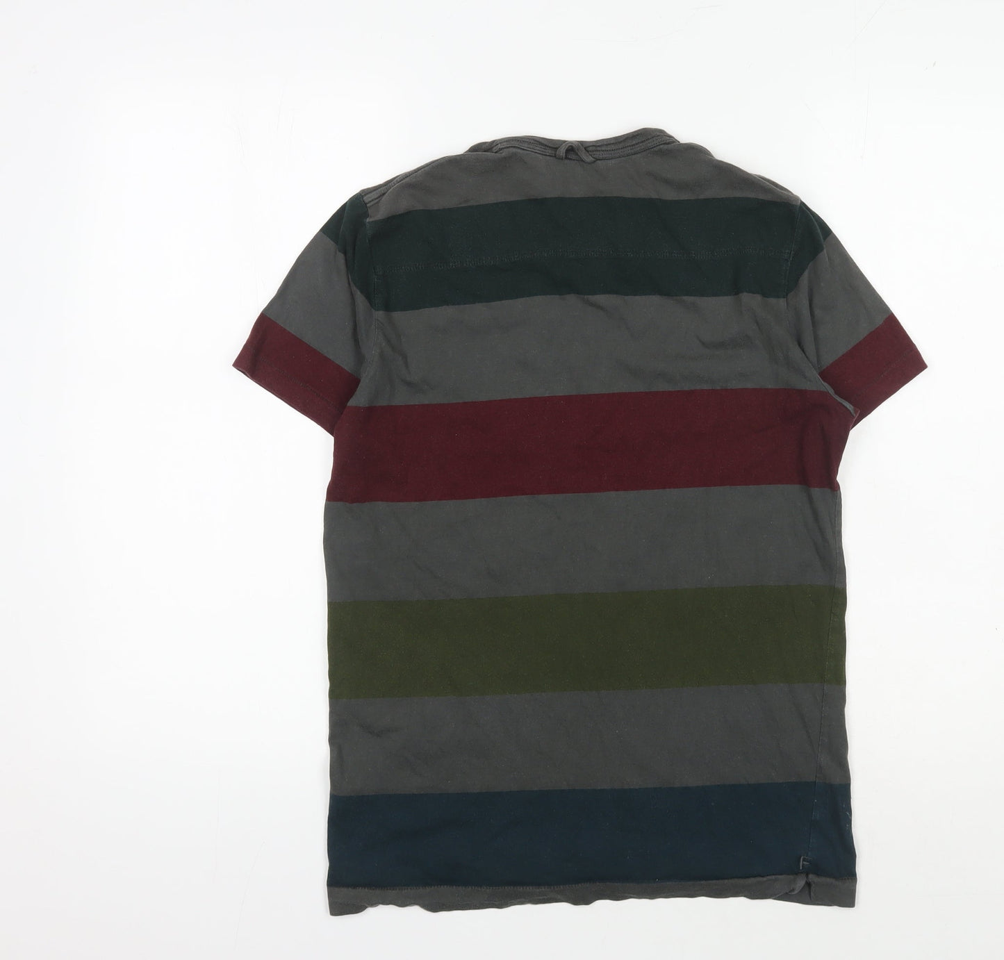 French Connection Men's Multicoloured Striped T-Shirt S
