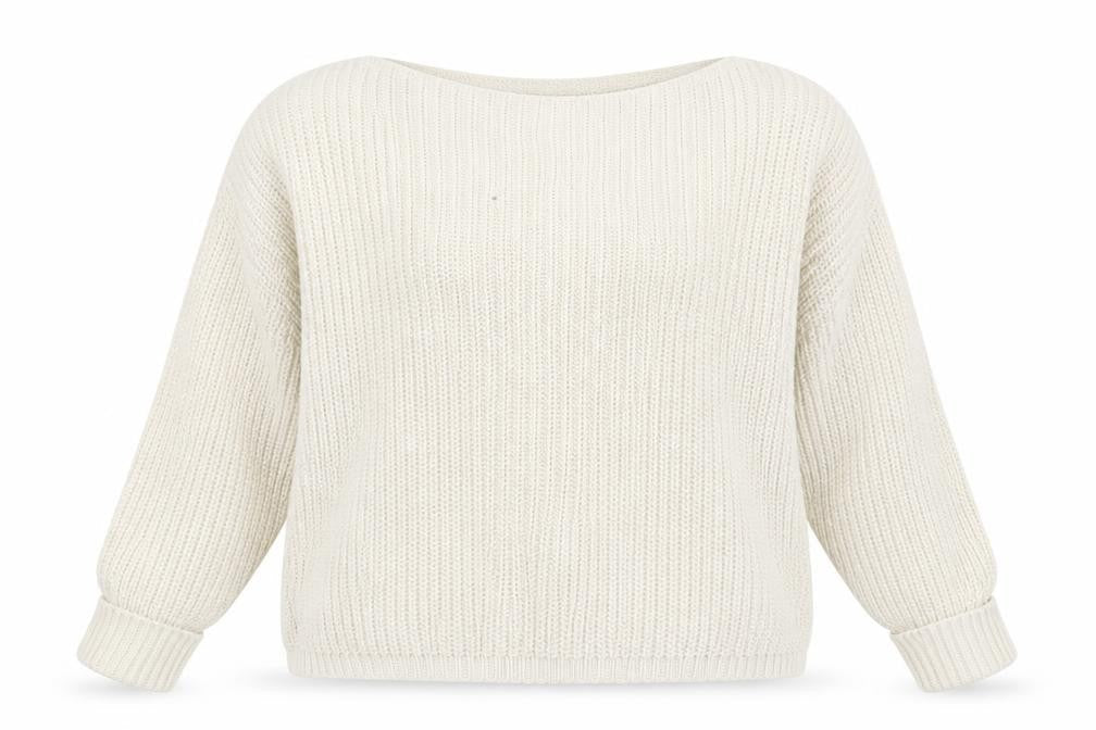 French Connection Women's Ivory XS Pullover Jumper