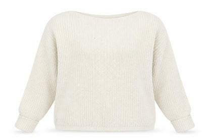 Front view of French Connection Women's Ivory XS jumper