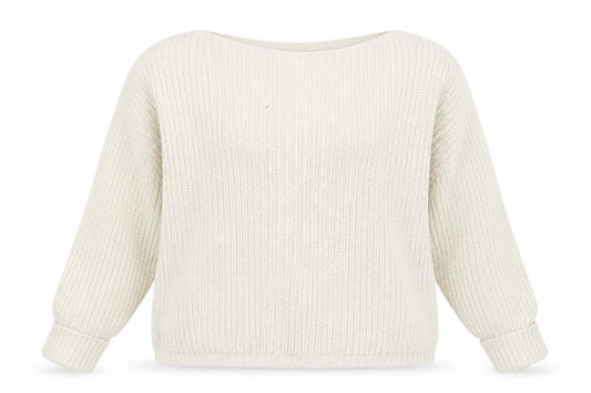 Front view of French Connection Women's Ivory XS jumper