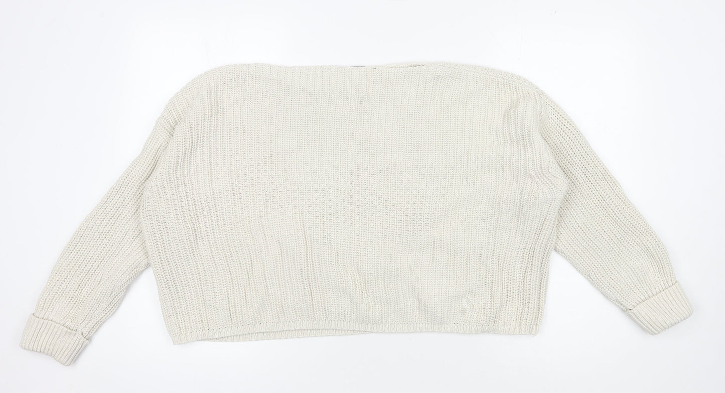 French Connection Women's Ivory XS Pullover Jumper