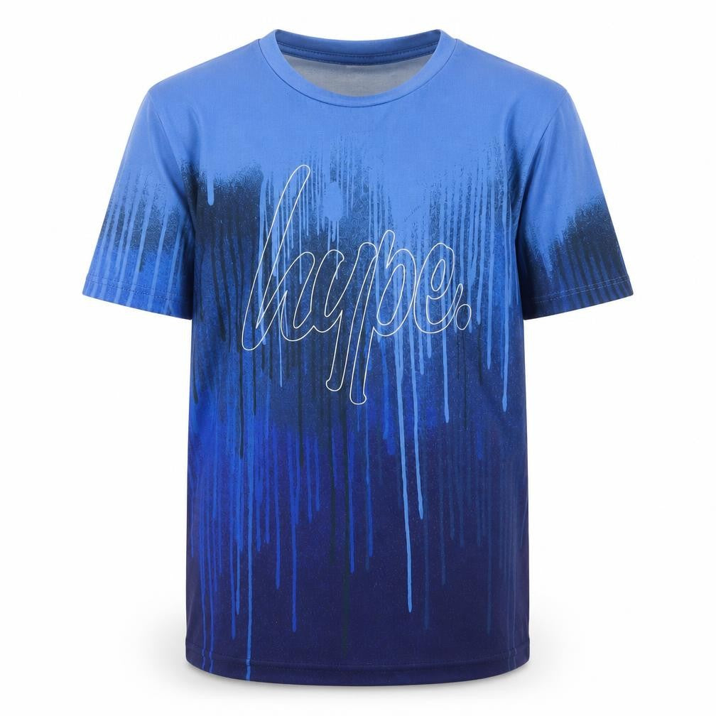 Hype Boys Blue Graphic Print T-Shirt, 13 Years, Casual Style