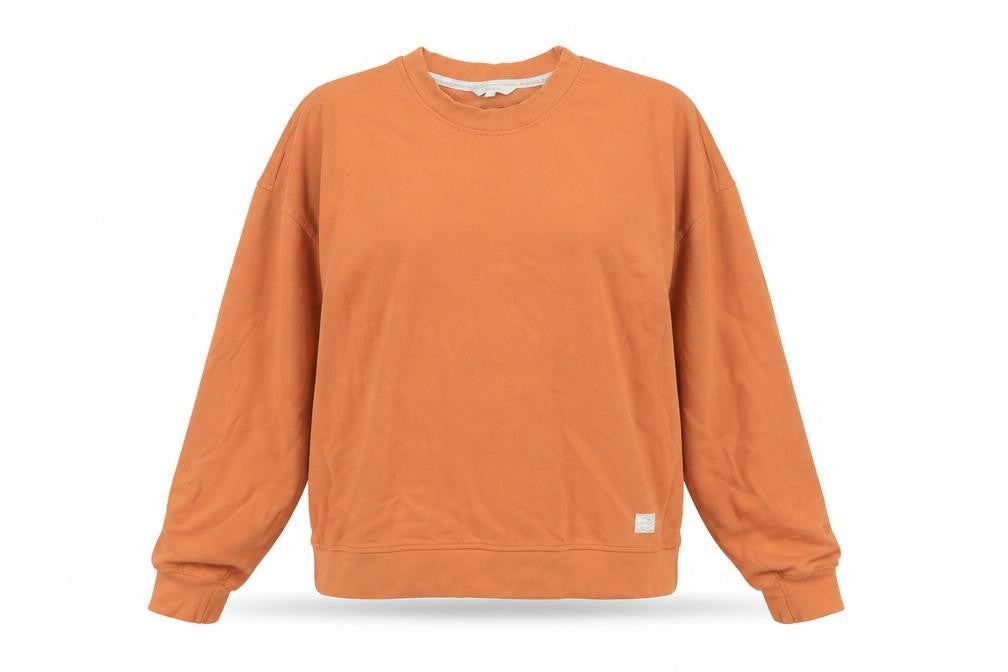 Signal Unisex Orange Pullover Sweatshirt M Cotton Blend