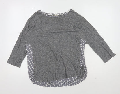 White Stuff Grey Women's 3/4 Sleeve Top UK 12