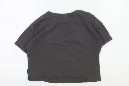 Back view of Disney at George girls’ t-shirt black 9-10 years marie aristocats
